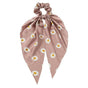 Chiffon Ponytail Scarf Bow Elastic Hair Rope Tie Scrunchies Ribbon Hair Bands - 14