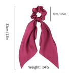 Chiffon Ponytail Scarf Bow Elastic Hair Rope Tie Scrunchies Ribbon Hair Bands - 14