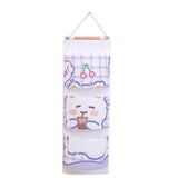 3 Pocket Hanging Storage Bag with Wooden Rod for Wall or Door Organisation - Bear - Extra Image