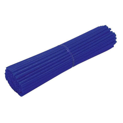 72PCS Wheel Spoke Wrap Sleeves Mountain Bike Bicycle Mtb Wraps Skins Covers - Dark Blue