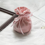 6PCS Velvet Cloth Drawstring Bags Gift Bag Jewelry Ring Pouch Earring Favor - Pink-6PCS