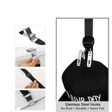 Over Door Hat Rack Baseball Cap Holder Storage Strap with Clips Closet Organizer - 20 Cips - Extra Image
