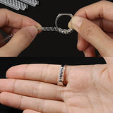 5-20 X Ring Size Adjuster Reducer Spiral Invisible Snugs Guard Resizer Jewellery - 20PCS - Close-Up Angle