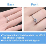 5-20 X Ring Size Adjuster Reducer Spiral Invisible Snugs Guard Resizer Jewellery - 20PCS - Low Angle