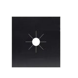 Gas Stove Burner Covers Reusable Hob Protectors Non Stick Liner Pad 4 Pcs - 4 PCS Silver - Rear View