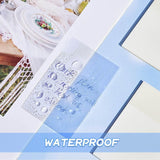 50 Sheets Clear Sticky Notes Pad Waterproof Self-Adhesive Memo Message Note Au - 50 Sheets