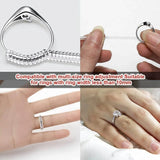 5-20 X Ring Size Adjuster Reducer Spiral Invisible Snugs Guard Resizer Jewellery - 5 PCS - Top-Down View