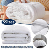 Luxury Hotel Quilt Core – Soft Microfiber Down Alternative Comforter for All Seasons - 245x210cm-Brushed