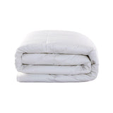 Luxury Hotel Quilt Core – Soft Microfiber Down Alternative Comforter for All Seasons - 245x210cm-Brushed - Rear View