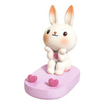 Cartoon Rabbit Phone Holder Desktop Stand Cute Mobile Phone Stand for Office - Pink