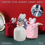 Organizer birthday party bunny ears candy bags easter rabbit gift packing bags - wine red