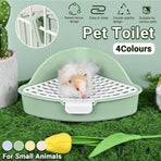Rabbit Litter Box And Small Animals Pet Toilet Pee Pad Supplies Potty Rabbit - Yellow