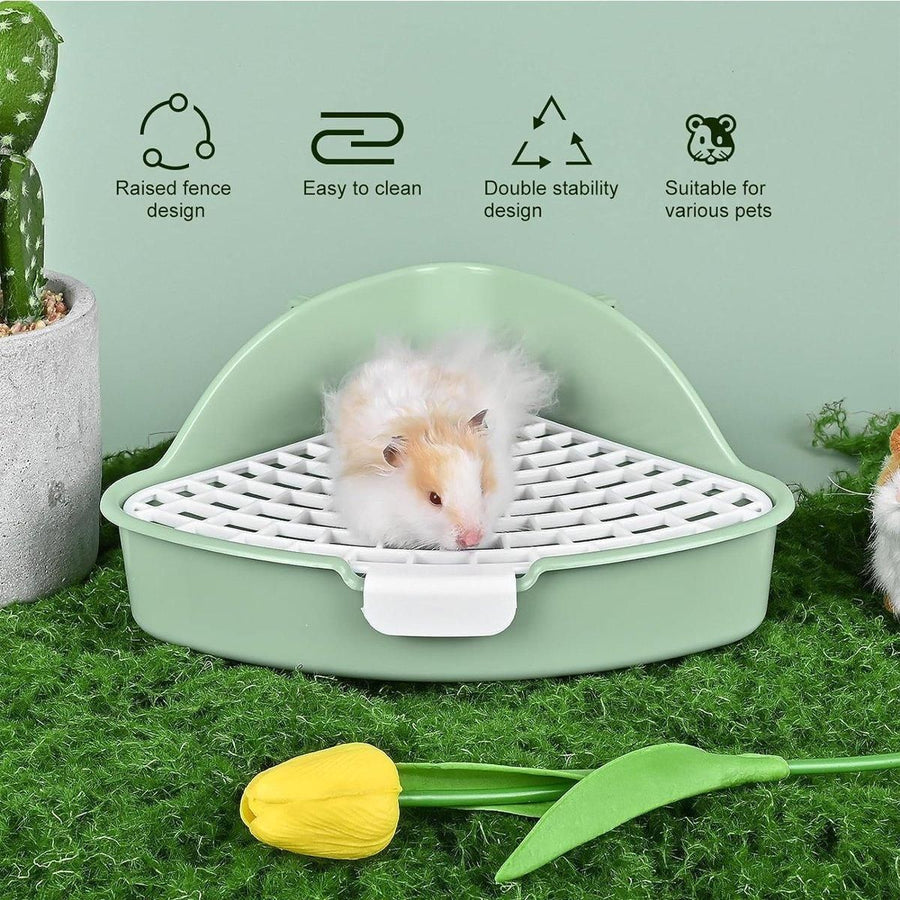 Rabbit Litter Box And Small Animals Pet Toilet Pee Pad Supplies Potty Rabbit - Yellow