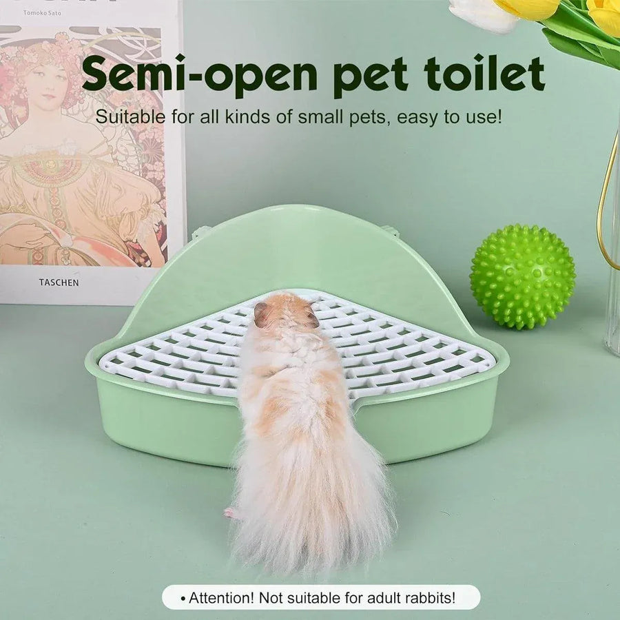 Rabbit Litter Box And Small Animals Pet Toilet Pee Pad Supplies Potty Rabbit - Yellow