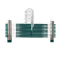 10pcs Home Wardrobe Pant Rack Hanging Trouser Organizer Clothes Hanger - Green