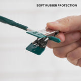 10pcs Home Wardrobe Pant Rack Hanging Trouser Organizer Clothes Hanger - Green - 45-Degree Angle