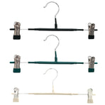 10pcs Home Wardrobe Pant Rack Hanging Trouser Organizer Clothes Hanger - White