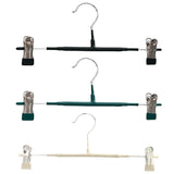 10pcs Home Wardrobe Pant Rack Hanging Trouser Organizer Clothes Hanger - White - Side View