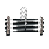 10pcs Home Wardrobe Pant Rack Hanging Trouser Organizer Clothes Hanger - White - Side View