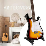 Folding Guitar Stand Pedestal Bracket Guitar Stand Floor Stand Portable Stand - Low Angle