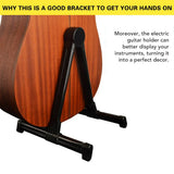 Folding Guitar Stand Pedestal Bracket Guitar Stand Floor Stand Portable Stand - Extra Image