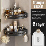 Bathroom Corner Shower Shelf Shampoo Soap Holder Rack Storage Organiser Caddy