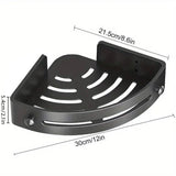 Bathroom Corner Shower Shelf Shampoo Soap Holder Rack Storage Organiser Caddy