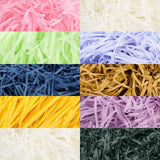 500g Colorful Raffia Paper Shreds Gift Box Filler Decorative Packaging - 5Packs-Beige - Side View