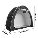 Black Foldable Bicycle Storage Tent 200 x 80 x 165 cm - 1 Piece