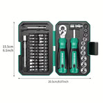 40 in 1 Ratchet Wrench and Screwdriver Kit For Mechanic DIY Car Repair Tool Set
