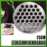 Aluminium Alloy Dumpling Mould Maker 37 Hole Ravioli Pierogi Wrapper Tool 25cm