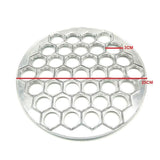 Aluminium Alloy Dumpling Mould Maker 37 Hole Ravioli Pierogi Wrapper Tool 25cm - Front View