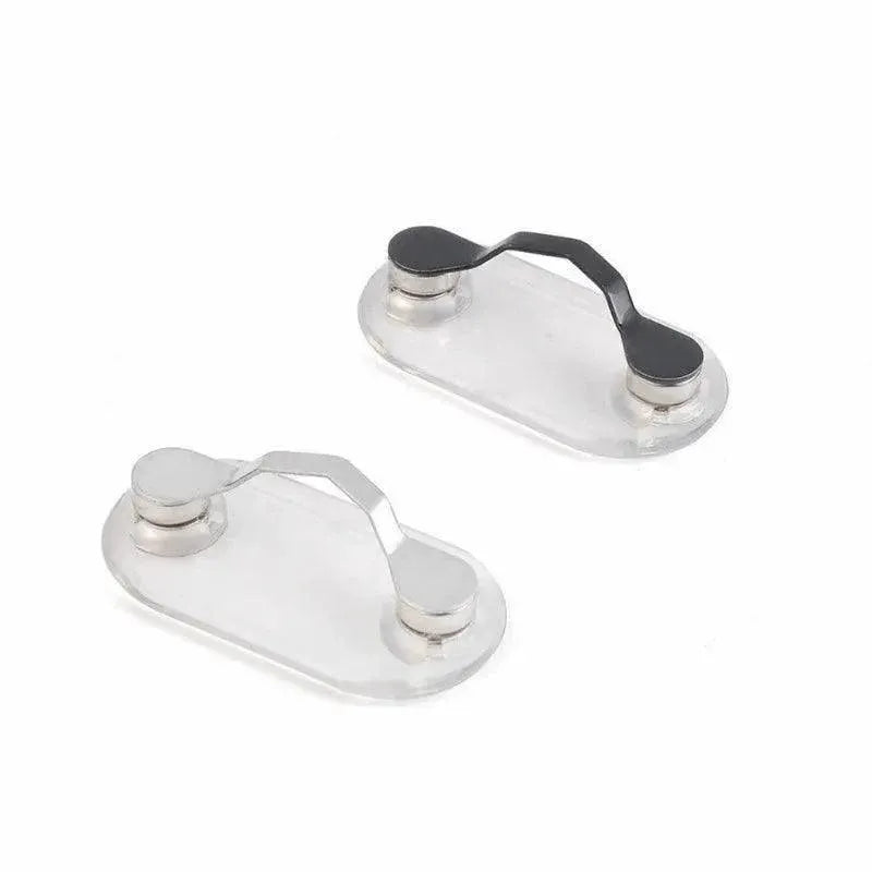 Strong Grip Eyewear Clip Holder Brooch for Glasses and Sunglasses - Silver