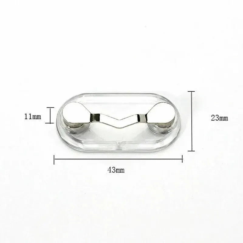 Strong Grip Eyewear Clip Holder Brooch for Glasses and Sunglasses - Silver