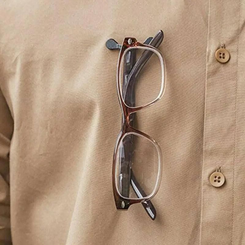 Strong Grip Eyewear Clip Holder Brooch for Glasses and Sunglasses - Silver