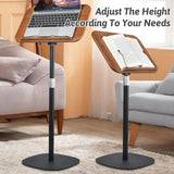 Floor Standing Reading Stand Adjustable Angle Height Sturdy - Top-Down View