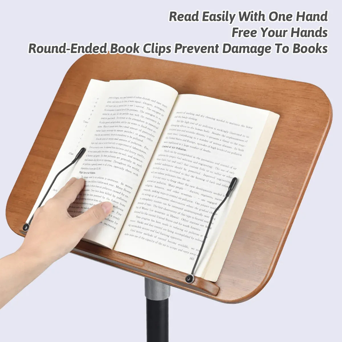 Floor Standing Reading Stand Adjustable Angle Height Sturdy