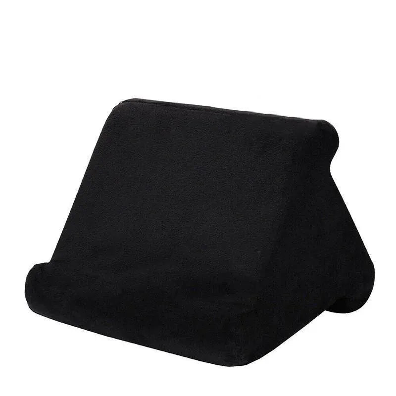 Tablet Pillow Stands For iPad Book Reader Holder Rest Laps Reading Cushion - Black