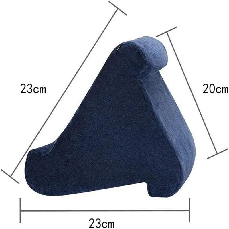 Tablet Pillow Stands For iPad Book Reader Holder Rest Laps Reading Cushion - Black