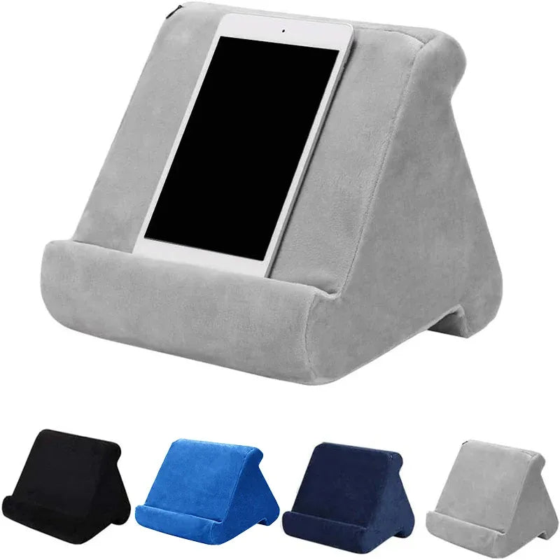 Tablet Pillow Stands For iPad Book Reader Holder Rest Laps Reading Cushion - Black