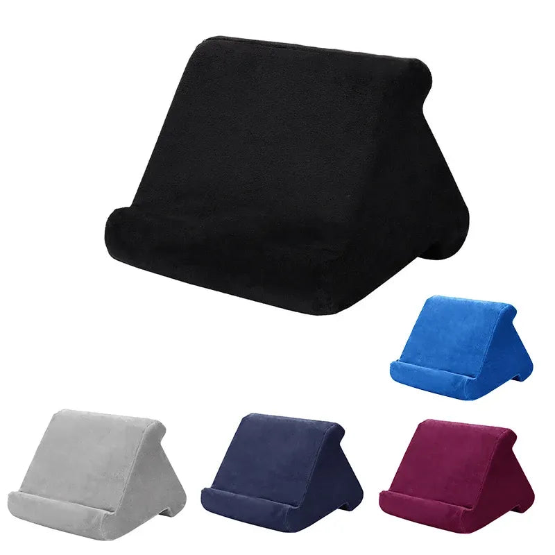 Tablet Pillow Stands For iPad Book Reader Holder Rest Laps Reading Cushion - Blue