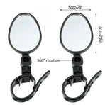 2pcs Bike Rear View Mirrors Adjustable Mountain Bike Handlebar Mirrors Cycling