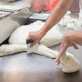 Dough Scraper Stainless Steel Bake Cake Slicer Pastry Cutter Multipurpose Bench - Rectangle - Side View