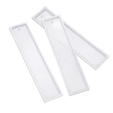 5PCS Silicone Bookmark Mould Rectangle Resin Craft Making Tool for DIY Projects - Front View