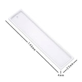 5PCS Silicone Bookmark Mould Rectangle Resin Craft Making Tool for DIY Projects - Side View