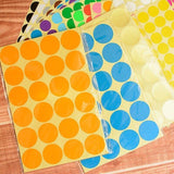 Red Assorted Sizes Colour Sticker Dots Adhesive Round Labels Circular Spot Scrapbook - 100mm*2 Dots