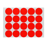 Red Assorted Sizes Colour Sticker Dots Adhesive Round Labels Circular Spot Scrapbook - 100mm*2 Dots - Extra Image
