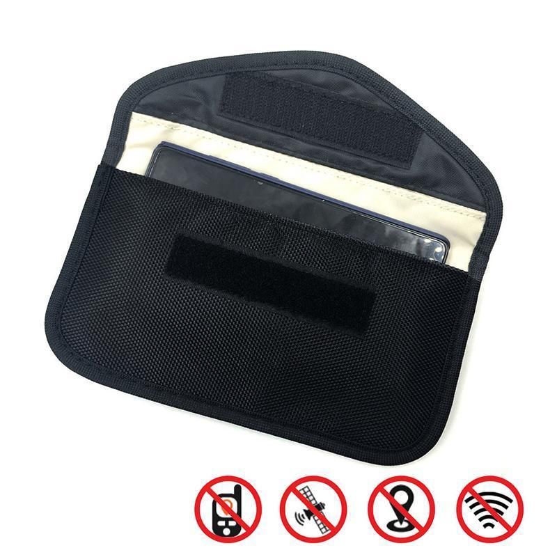Car Key Case For Faraday Cage Fob Pouch Keyless RFID Blocking Bag - Red