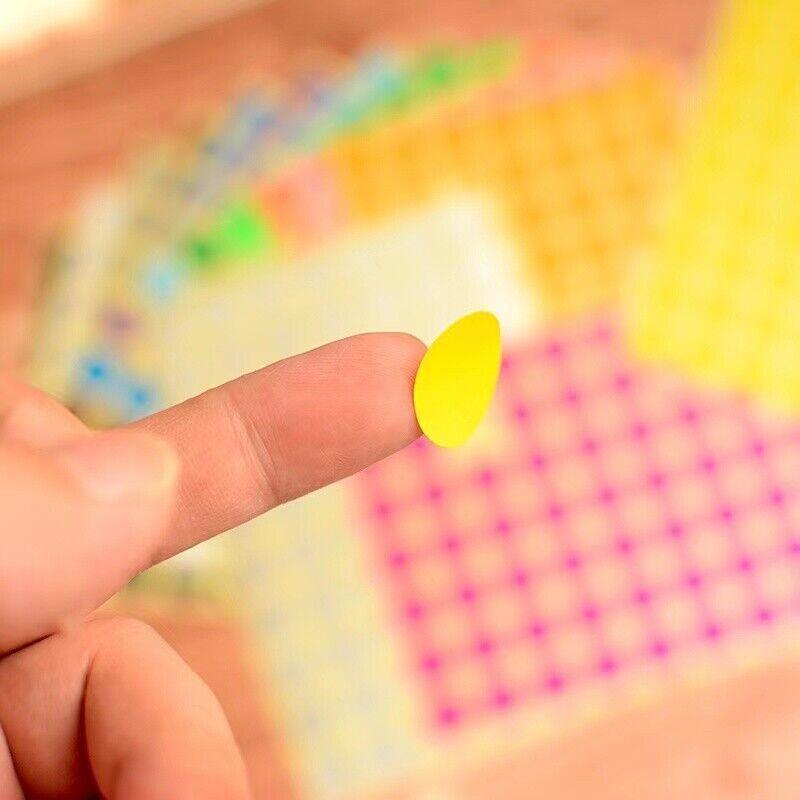 Red Assorted Sizes Colour Sticker Dots Adhesive Round Labels Circular Spot Scrapbook - 50mm*8 Dots