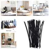 Premium Quality Reed Diffuser Reeds Rattan Stick 3x260mm Black - 20pcs - Side View